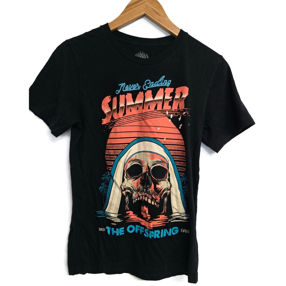 The Offspring Never Ending Summer 2018 Tour Graphic T-Shirt Black Small